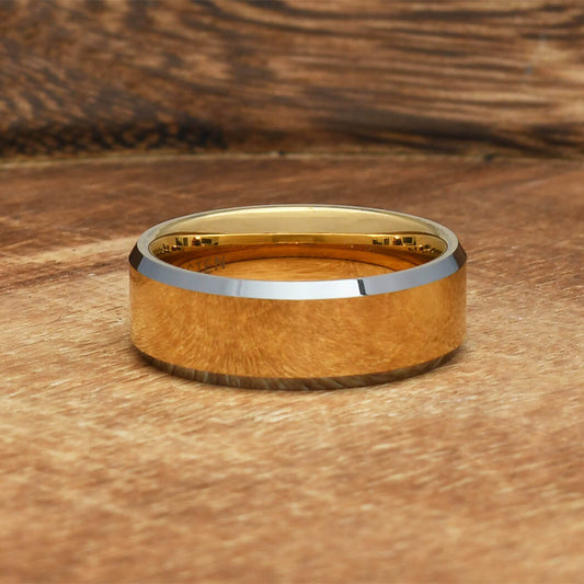XANTI - Gold Plated Tungsten Men's Wedding Rings | Gaboni Jewelers
