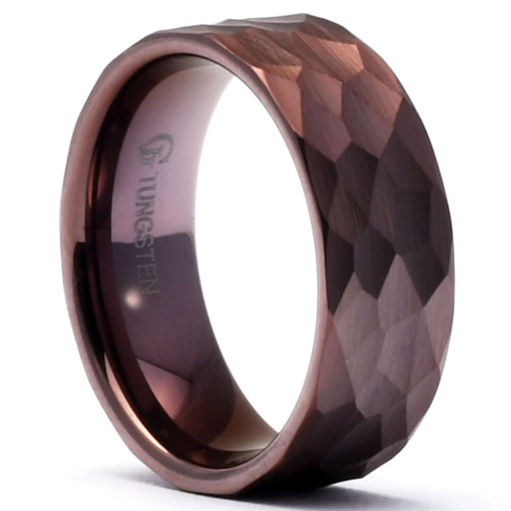 Gaboni Jewelers QBAS Brown Tungsten Men's Wedding