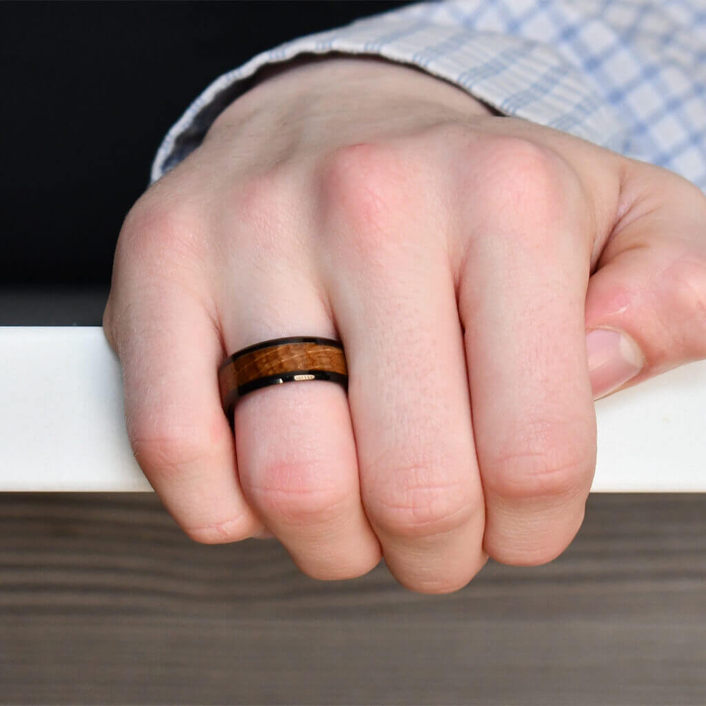 Wedding Band, Tungsten Wedding Ring, Wood Ring, wooden ring, wooden rings,  Wood wedding band, Wood rings for men, Wood, Wooden Wedding Band