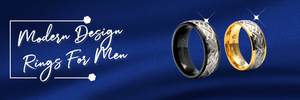 ¿Cuáles son algunos excelentes diseños de anillos modernos para hombres?