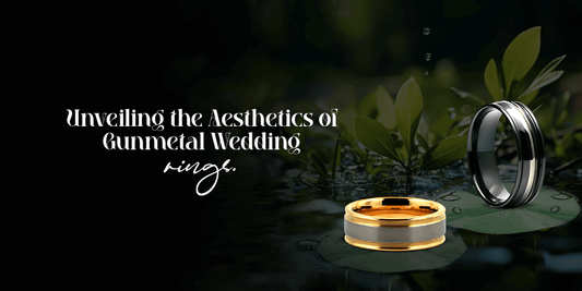 Forged in Love: Unveiling the Symbolism and Unique Aesthetics of Gunmetal Wedding Rings.