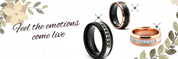 REFLECTIVE WEDDING RINGS FOR MEN