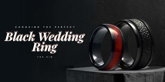men’s black wedding rings