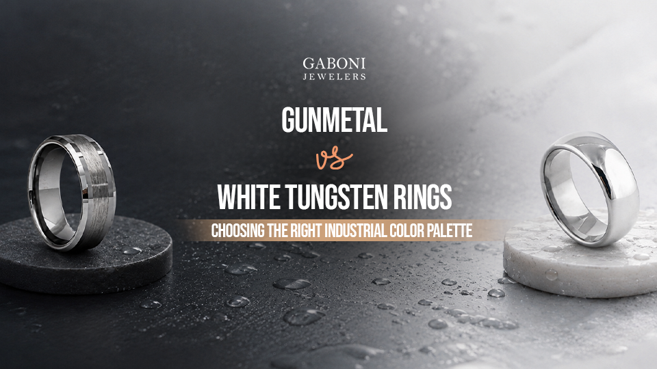 Gunmetal vs. White Tungsten Rings: Choosing the Right Industrial Color Palette