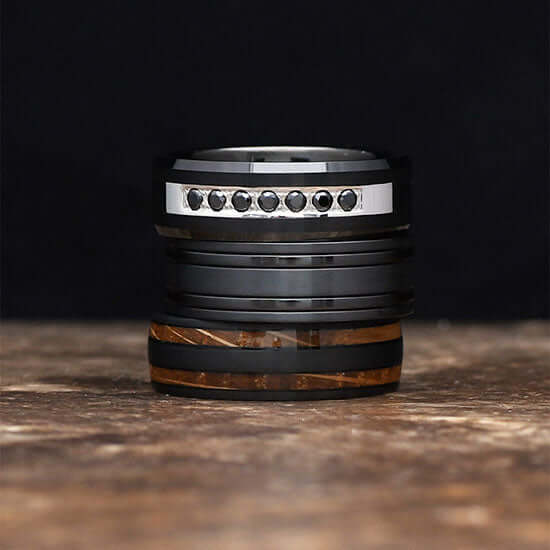 Men's Black Wedding Rings and Bands | Gaboni Jewelers