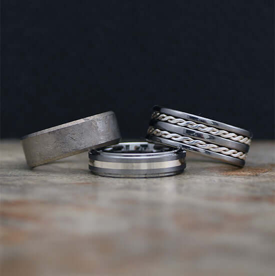 Silver Wedding Rings and Bands For Men | Gaboni Jewelers