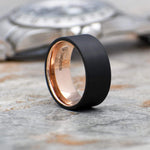 Tungsten Black Men's Wedding Ring Matte 10mm - VOLTAN