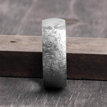 Meteorite Ring for Men 8mm Domed - SPX 2 - Gaboni Jewelers