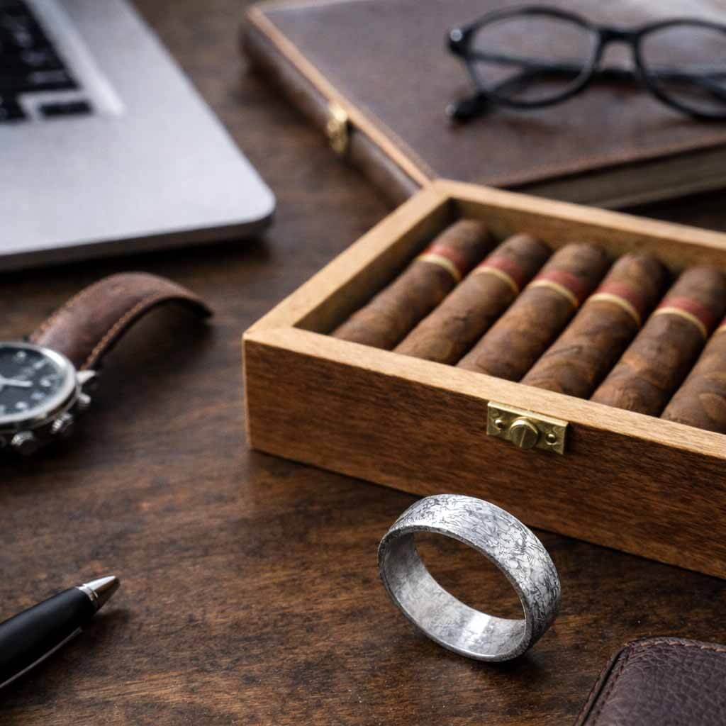 Meteorite-Meteorite-Ring-8mm-Dome-6-Gaboni-Jewelers