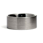 PIPES 10mm Tungsten Carbide Ring Brushed Pipe Cut