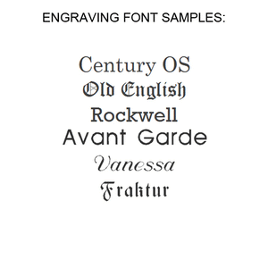 GAMA Engraving Fonts - Gaboni Jewelers