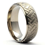 LEON Titanium Car Tire Wedding Ring - Gaboni Jewelers