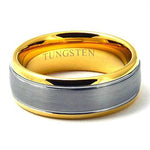 KROMIC 6mm Tungsten Wedding Band Women Men Gold-Tone - Gaboni Jewelers