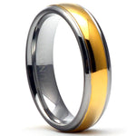 LAVIN Tungsten Carbide Wedding Band Gold and Silver Ring - Gaboni Jewelers