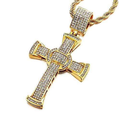 Fossil Jewellery Fossil Gents Meaningful Moments Stainless Steel Cross  Necklace 50.8cm + 5cm - Necklaces from Faith Jewellers UK
