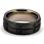 METTO Forged Carbon Wedding Band for Men - Gaboni Jewelers